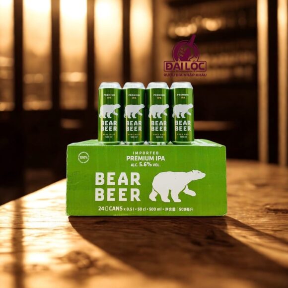 Bia Gấu Bear Beer IPA 5.6% – Thùng 24 Lon 500ml