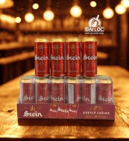Bia Tiệp Stein 5% – Thùng 24 lon 500ml
