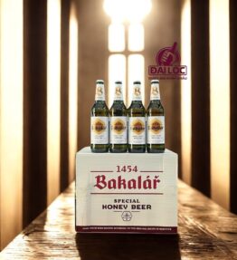 Bia Tiệp Bakalář Honey 5,8% - Thùng 20 Chai 500ml