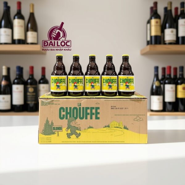 Bia La Chouffe 8% Bỉ – chai 330ml -Thùng 24 chai Bia La Chouffe 8% Bỉ – chai 330ml -Thùng 24 chai