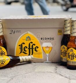 Bia Leffe Blonde 6,6% Bỉ – thùng 24 chai 330ml