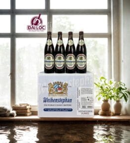 Bia Weihenstephaner Hefeweissbier Dunkel 5.3% – Chai 500ml – Thùng 20 Chai