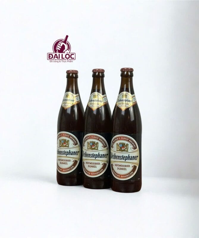 Bia Weihenstephaner Hefeweissbier Dunkel 5.3% – Chai 500ml – Thùng 20 Chai Weihenstephaner Hefeweissbier Dunkel chai 500ml