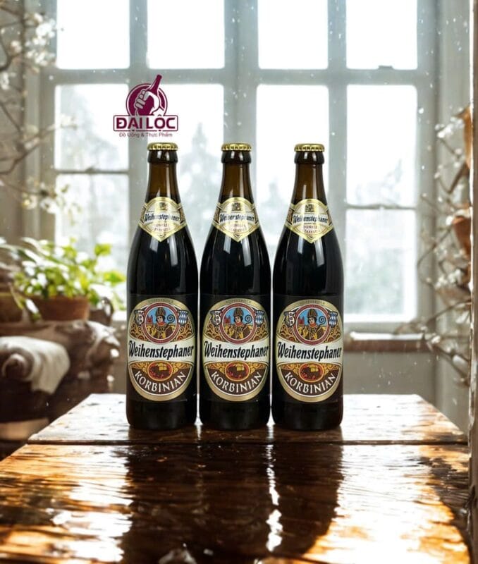 Bia Weihenstephaner Korbinian 7.4% – Chai 500ml – Thùng 20 Chai Weihenstephaner Korbinian bia Đức cao cấp