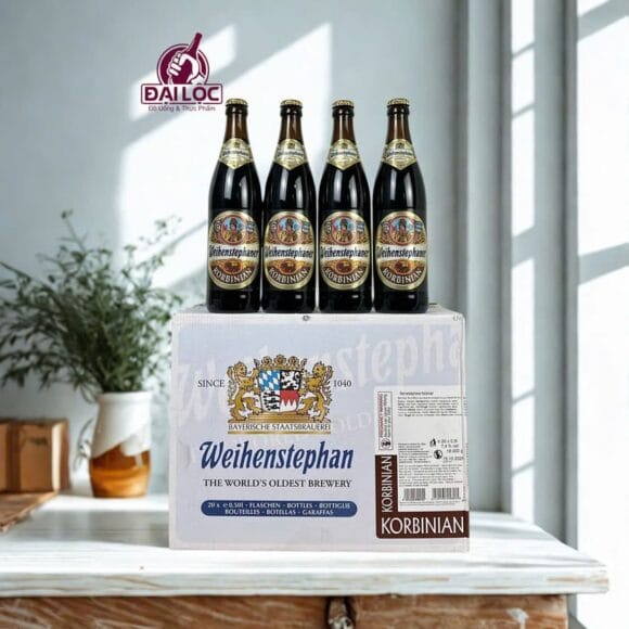 Bia Weihenstephaner Korbinian 7.4% – Chai 500ml – Thùng 20 Chai