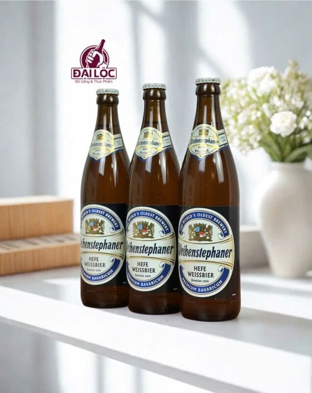 Bia Weihenstephaner Hefe Weissbier 5.4% – Chai 500ml – Thùng 20 Chai bia Weihenstephaner Hefe Weissbier 5.4%