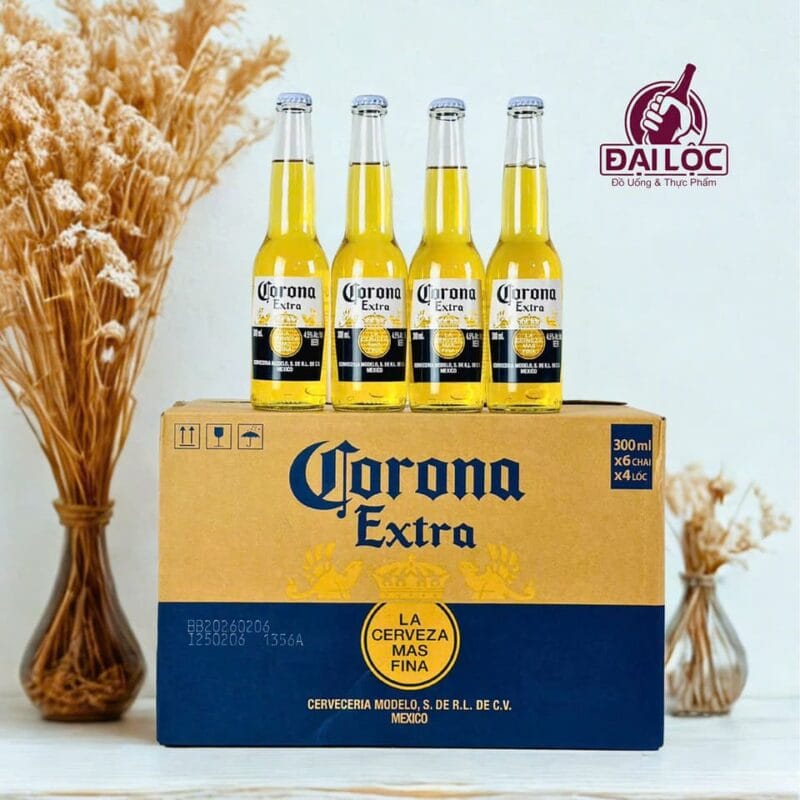 Bia Corona 300ml 4,5% – Thùng 24 Chai bia Corona 300ml nhập khẩu chính ngạch