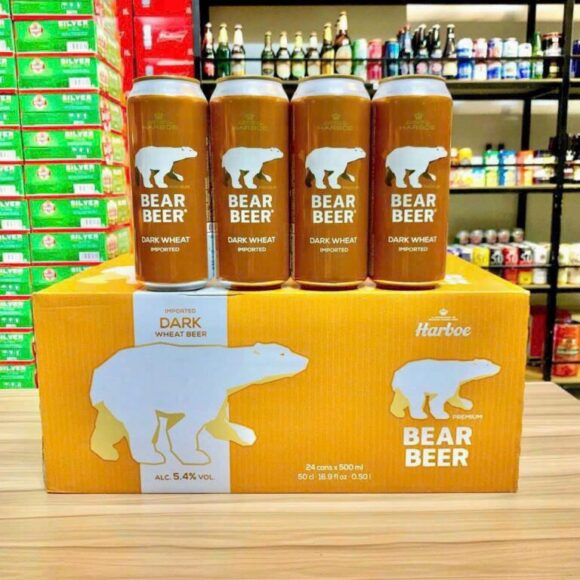 Bia Gấu Bear Beer Dark Wheat 5,4% – Lon 500ml – Thùng 24 Lon