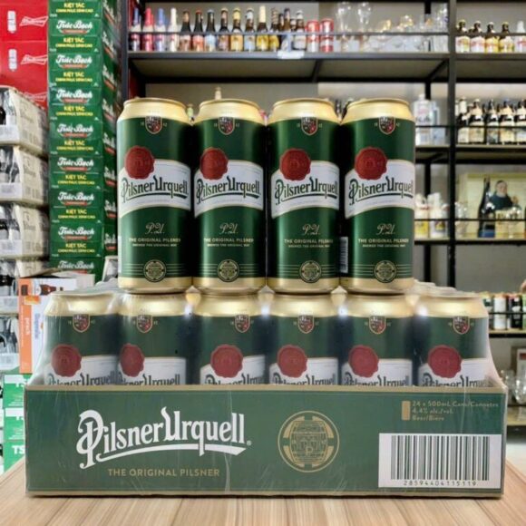 Bia Pilsner Urquell 4.4% – Lon 500ml – Thùng 24 Lon