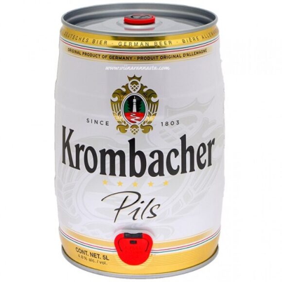 Bia Krombacher Pils 4.8% – Bom 5l