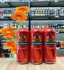 Bia Feldschlosschen Pilsner 4,9% Đức – thùng 24 lon 500ml