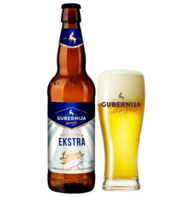 Bia Gubernija Ekstra Lager 5.2% – Chai 500ml – Thùng 20 Chai