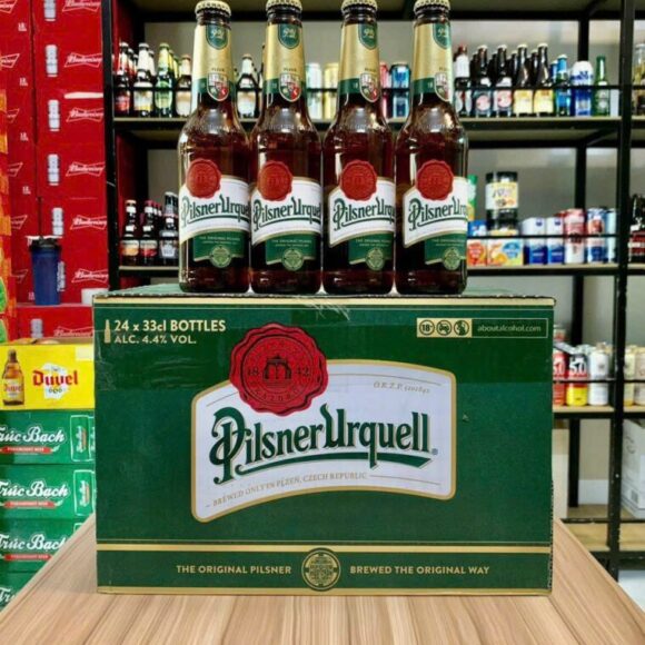 Bia Pilsner Urquell 4.4% – Chai 330ml – Thùng 24 Chai