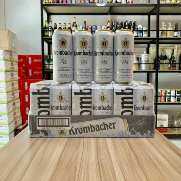 Bia Krombacher Pils 4.8% – Lon 500ml – Thùng 24 Lon