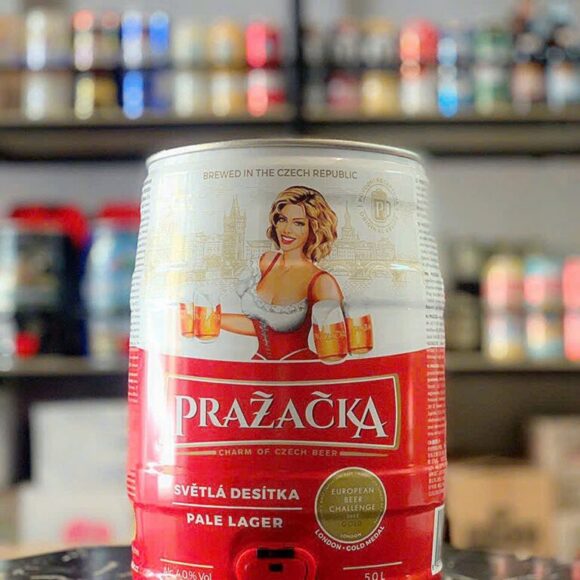 Bia Prazacka Pale Lager 4% – Bom 5 Lít