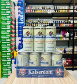 Bia Kaiserdom Hefe Weissbier 4,7% Đức – thùng 12 lon 1 lít