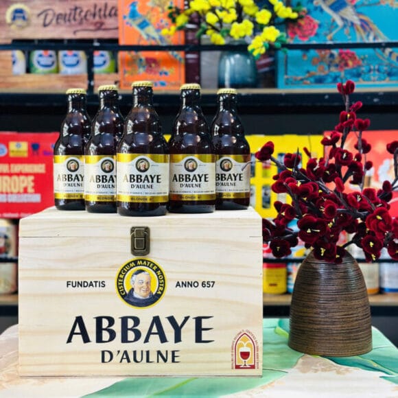 Bia Bỉ Abbaye d’Aulne Blonde 6% – Chai 330ml – Thùng 12 Chai