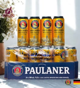 Bia Paulaner Munchner Hell 4.9% – Lon 500ml – Thùng 24 Lon