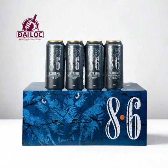 Bia 8.6 Extreme 10.5% – Lon 500ml – Thùng 24 Lon