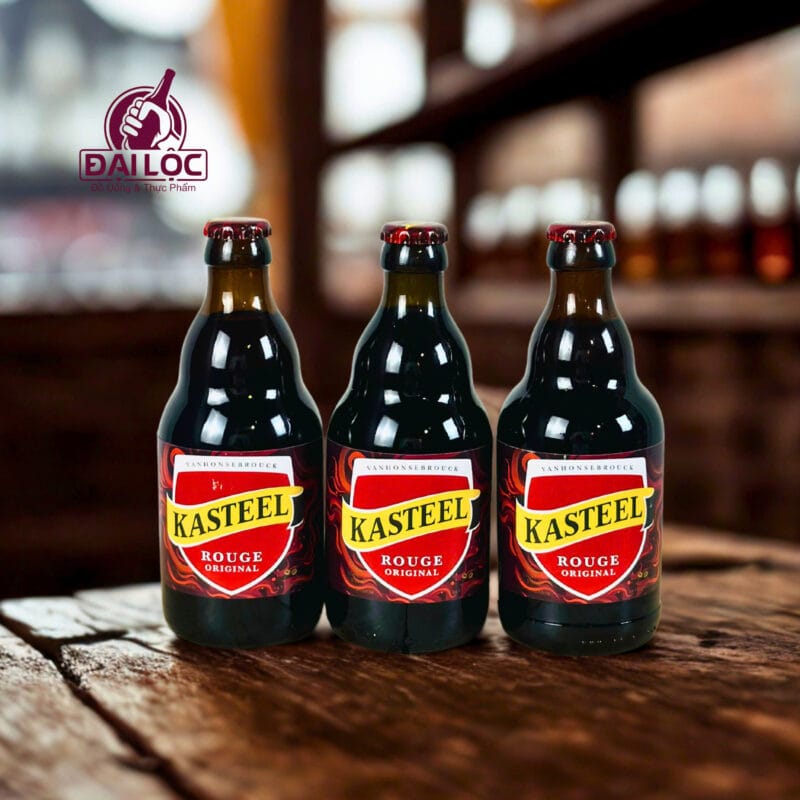 Bia Kasteel Rouge 8% – Chai 330ml – Thùng 24 Chai BIA RƯỢU NHẬP KHẨU ĐẠI LỘC -