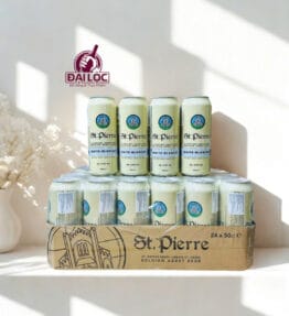 Bia St.Pierre White 5% – Lon 500ml – Thùng 24 Lon