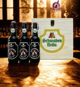 Hộp Quà Bia Das Schwarze 4.9% – Thùng 12 Chai 500ml