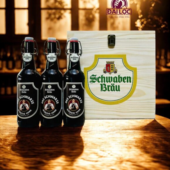 Hộp Quà Bia Das Schwarze 4.9% – Thùng 12 Chai 500ml