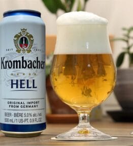 Bia Krombacher Hell 5% Đức – thùng 24 lon 500ml