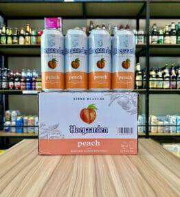 Bia Hoegaarden Peach 3,0% – thùng 24 lon 500ml