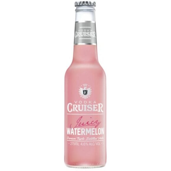 Bia Trái Cây Vodka Cruiser Juicy Watermelon 4,6% – Chai 275ml – Thùng 24 Chai