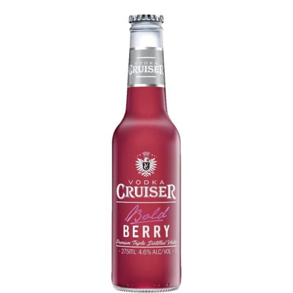 Bia Trái Cây Vodka Cruiser Bold Berry Blend 4,6% – Chai 275ml – Thùng 24 Chai