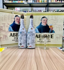 Hộp Quà 2 Chai 750ml Charleroi de Blanche Organic 5% Kèm 1 Ly