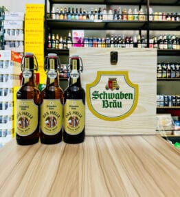 Hộp Quà Das Helle 5% – Chai 500ml – Thùng Gỗ 12 Chai