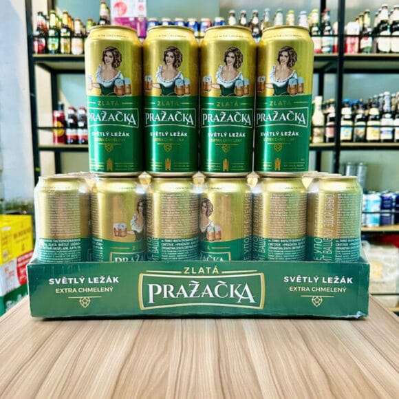 Bia Prazacka ZLATÁ 4.9% – Thùng 24 Lon 500ml
