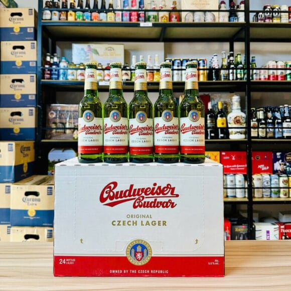 Bia Budweiser Budvar 5% Tiệp – thùng 24 chai 330ml