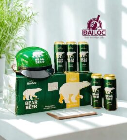 Bia Gấu Xanh Bear Beer Lager 5% Đức – thùng 24 lon 500ml