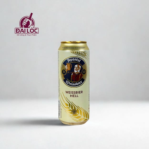 Bia Đức Apostel Weissbier Hell 5,3% – thùng 24 lon 500ml Bia Đức Apostel Weissbier Hell 5,3% – thùng 24 lon 500ml
