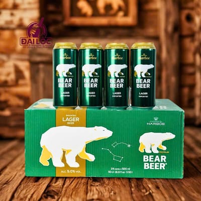 Bia Gấu Xanh Bear Beer Lager 5% Đức – thùng 24 lon 500ml Bia Gấu Xanh Bear Beer Lager 5% Đức – thùng 24 lon 500ml