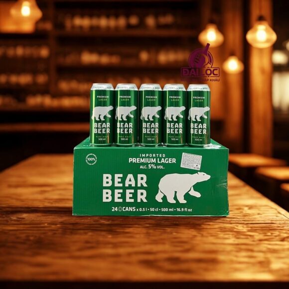 Bia Gấu Xanh Bear Beer Lager 5% Đức