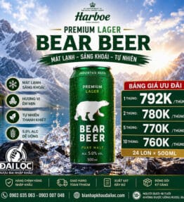 Bia Gấu Xanh Bear Beer Lager 5% Đức