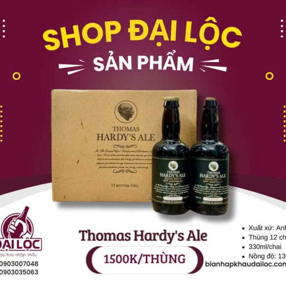 BIA THOMAS HARDY ALE -THÙNG 12 CHAI 330ML