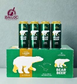 Bia gấu Bear Beer Lager 5% Đức – thùng 24 lon 500ml