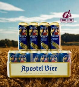 Bia Apostel Weissbier Dunkel 5.3% – Thùng 24 Lon 500ml