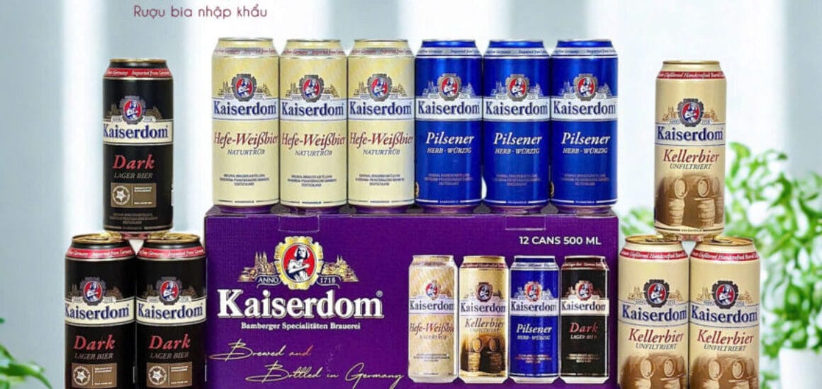 Hộp quà bia Kaiserdom Đức nhập khẩu