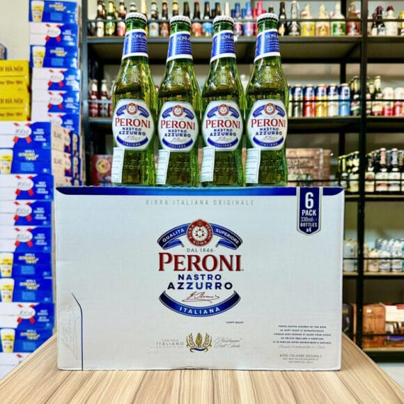 Bia Peroni Nastro Azzurro 5,1% Ý – thùng 24 chai 330ml