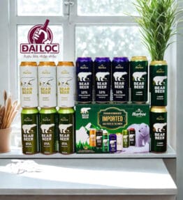 Hộp Quà Bia Đức Bear Beer – Hộp 12 Lon 500ml