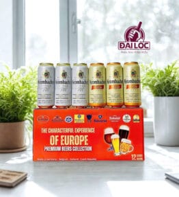 Hộp Quà Bia Đức Krombacher – Hộp 12 Lon 500ml
