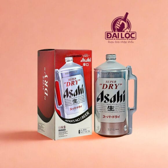 Bia Asahi Nhật Bản 5% 2 LÍT