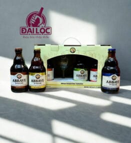 Hộp Quà Bia Bỉ Abbaye- Hộp 6 Chai 330ml và 1 Ly