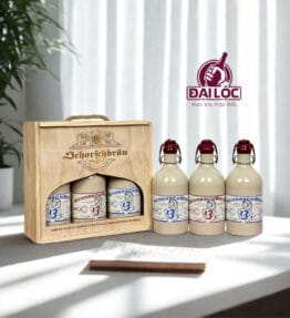 Hộp Quà Bia Sứ SchorschBrau 13% – Hộp 3 Chai 500ml